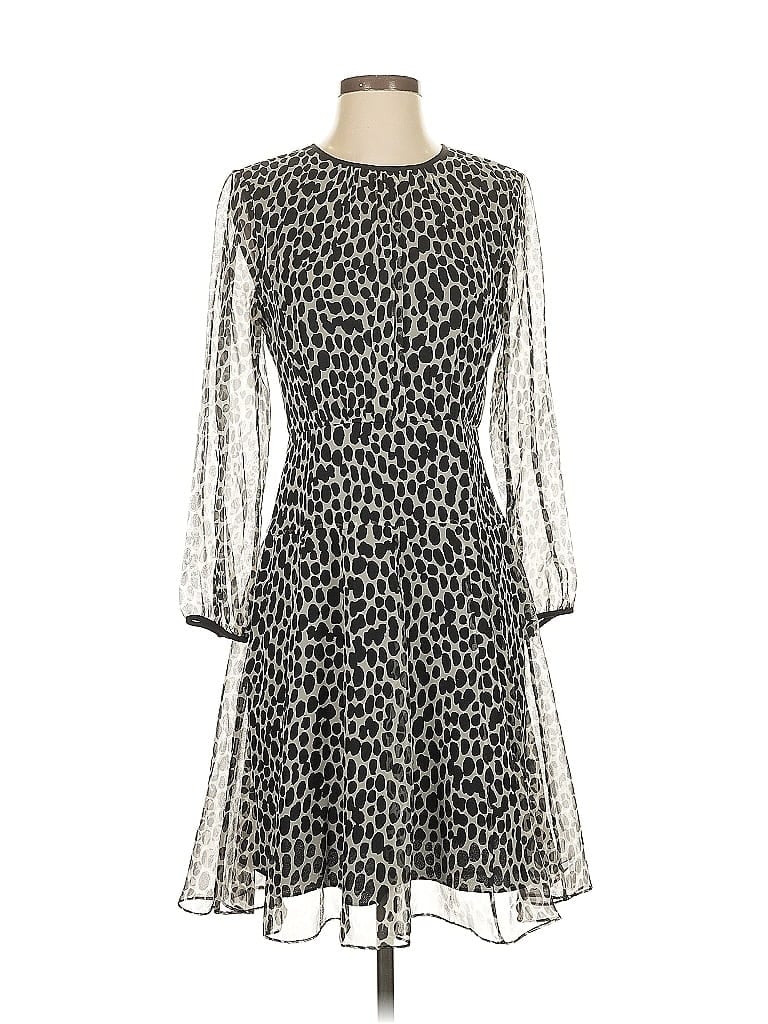 Pre-owned J.crew Collection Cocktail Dress In Silver