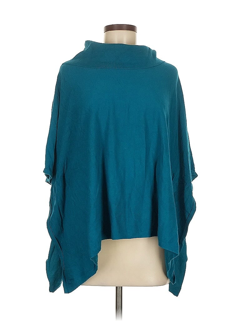 Pre-owned Charter Club Poncho In Blue