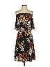 Veronica M. Tropical Black Cocktail Dress Size XS - photo 1