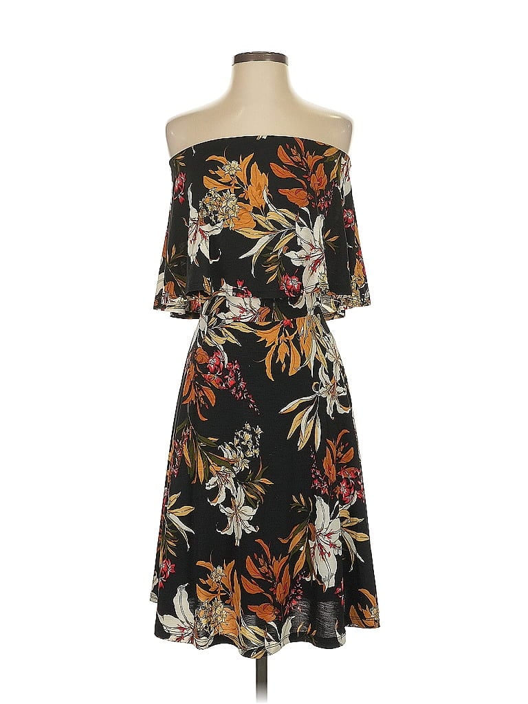 Veronica M. Tropical Black Cocktail Dress Size XS - photo 1