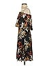 Veronica M. Tropical Black Cocktail Dress Size XS - photo 5