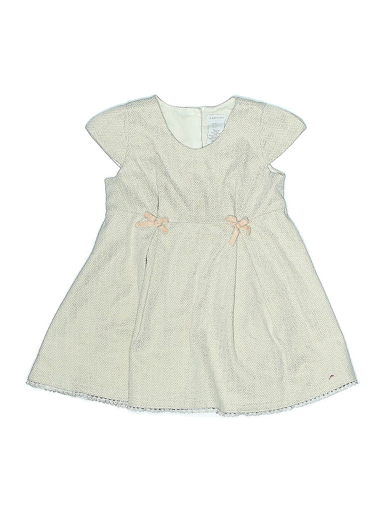Pre-owned Tahari Kids' Dress In White