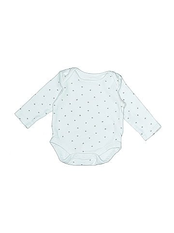 The Little White Company Long Sleeve Onesie (view 1)