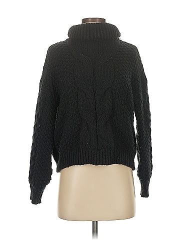 Woven Heart Turtleneck Sweater (view 1)