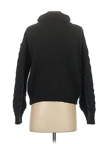 Woven Heart Turtleneck Sweater (view 2)