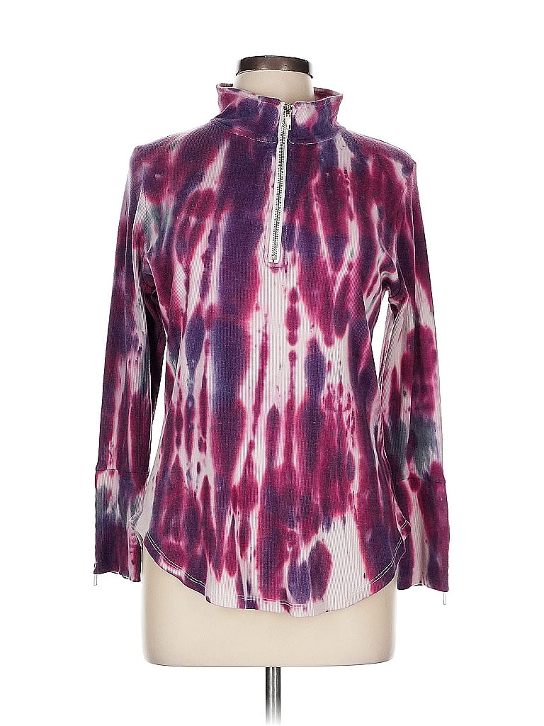Pre-owned Chaser Long Sleeve Blouse In Purple