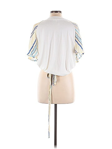 Main Strip Short Sleeve Blouse (view 2)