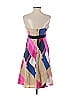 David Meister 100% Silk Color Block Pink Cocktail Dress Size 4 - photo 2