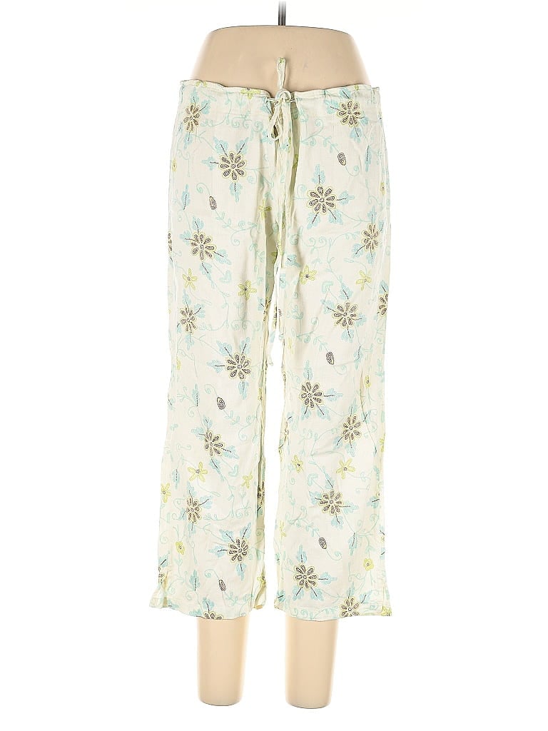 Pre-owned Assorted Brands Linen Pants In White