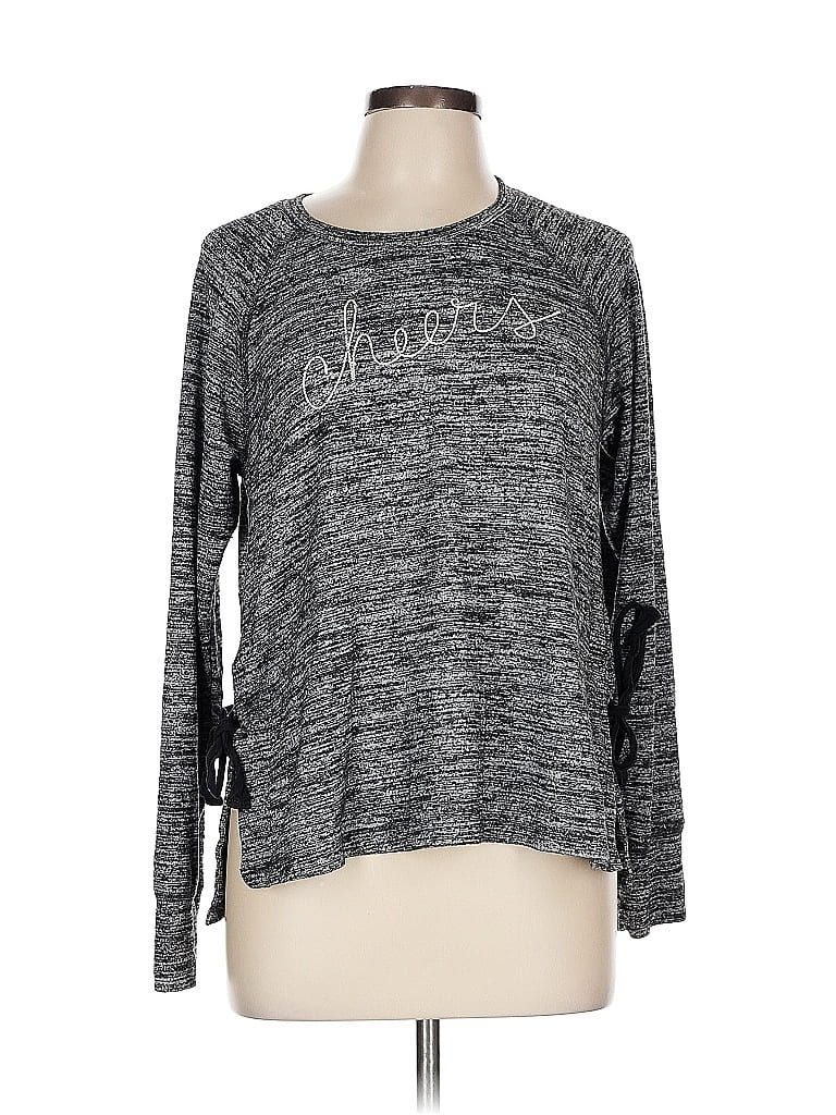 Sundry Gray Long Sleeve T-Shirt Size L - photo 1