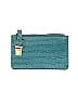 Etienne Aigner 100% Cow Leather Teal Blue Leather Card Holder One size - photo 1