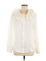 J.Crew Collection Long Sleeve Silk Top