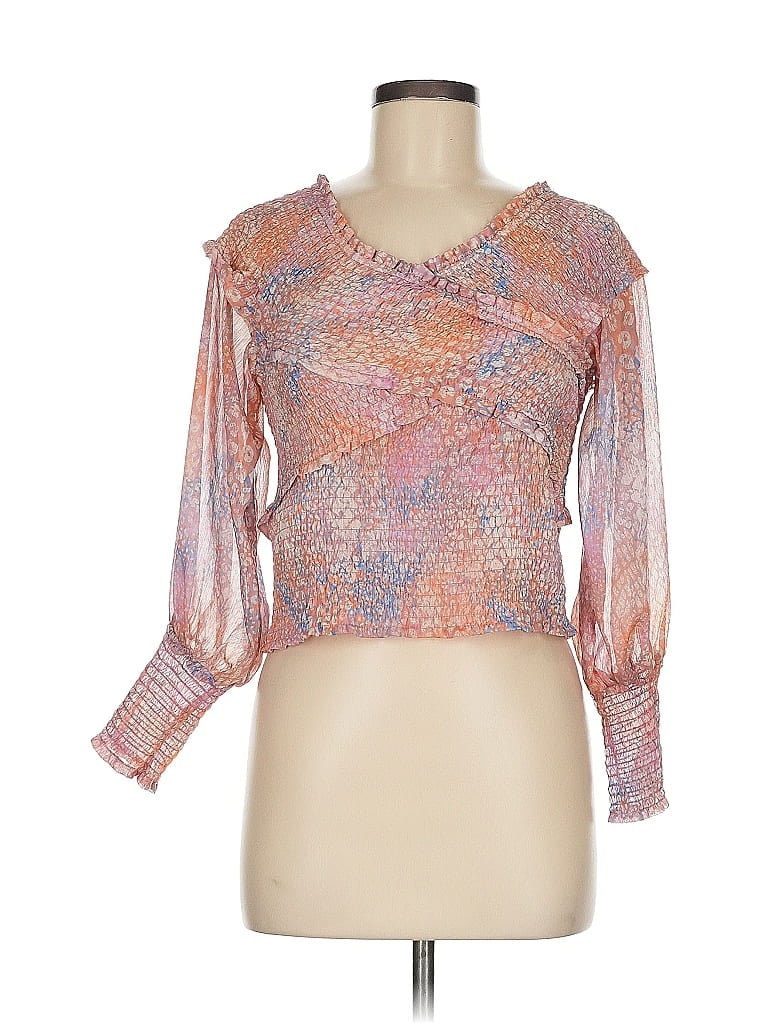 BB Dakota by Steve Madden 100% Polyester Pink 3/4 Sleeve Blouse Size M - photo 1