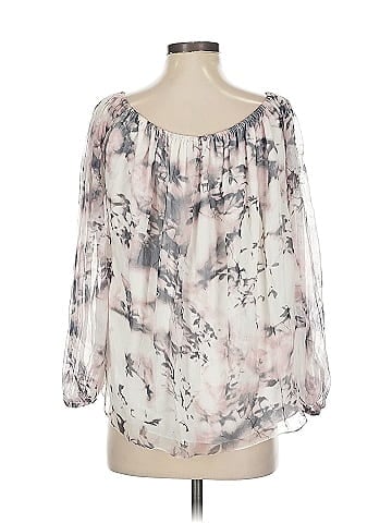 Haute Hippie 3/4 Sleeve Silk Top (view 2)