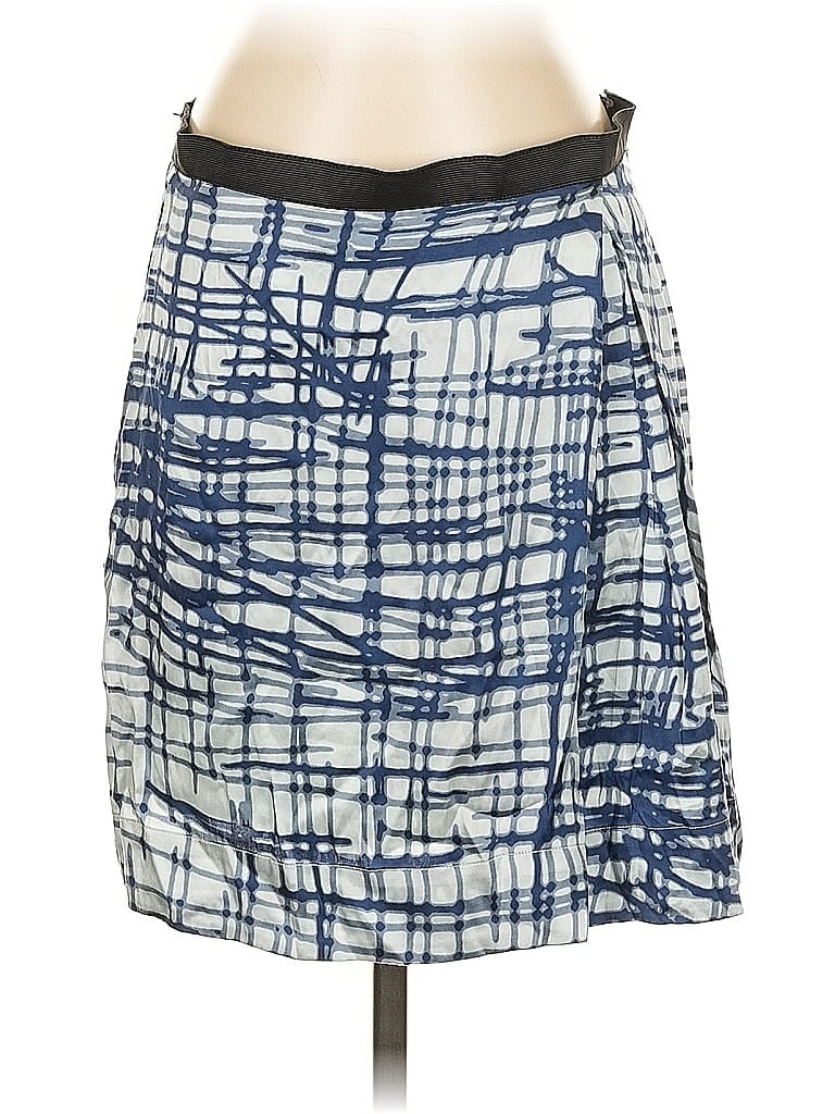 Click to view more detailed imagery on our partner's website Pre-owned Bcbgmaxazria Silk Skirt In Blue