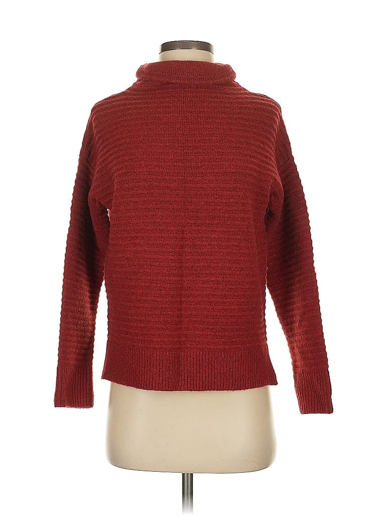 Click to view more detailed imagery on our partner's website Pre-owned Madewell Turtleneck Sweater In Burgundy