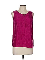 Carole Little Sleeveless Silk Top