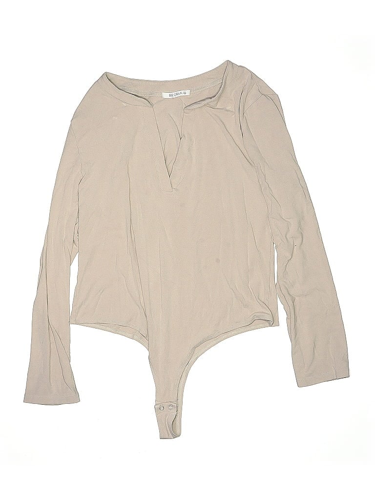 Pre-owned Reoria Swimsuit Top Tan Swimwear In Brown