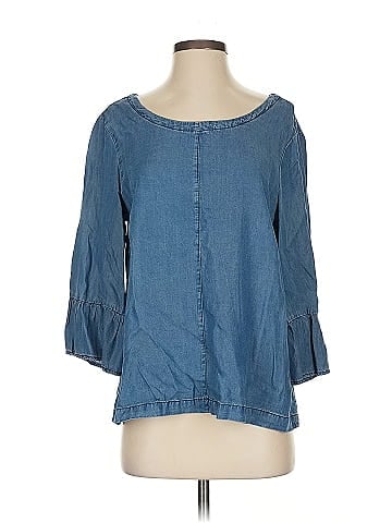 Blue Rain 3/4 Sleeve Blouse (view 1)