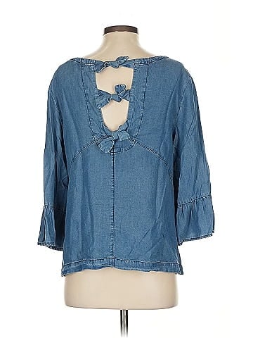 Blue Rain 3/4 Sleeve Blouse (view 2)