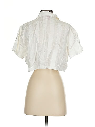 Solid & Striped Short Sleeve Blouse (view 2)
