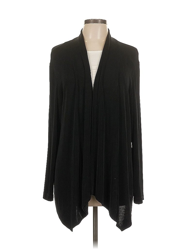 Pre-owned Chico's Cardigan Sweater In Black