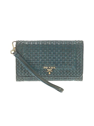 Prada Woven Leather Madras Wallet (view 1)