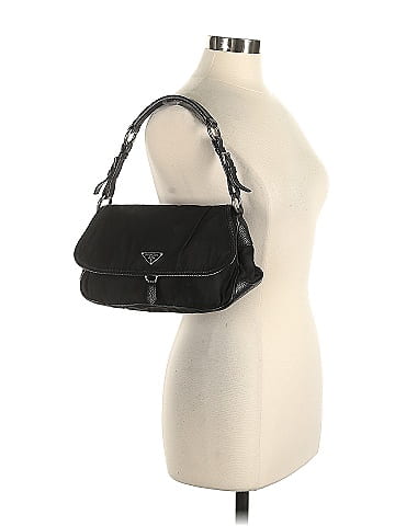 Prada Vintage Nylon Vitello Daino Shoulder Bag (view 2)