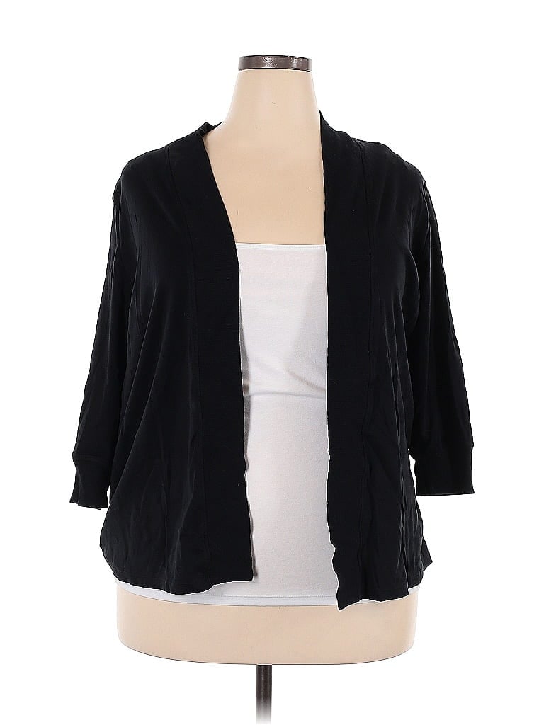 Pre-owned Jones New York Cardigan Sweater In Black