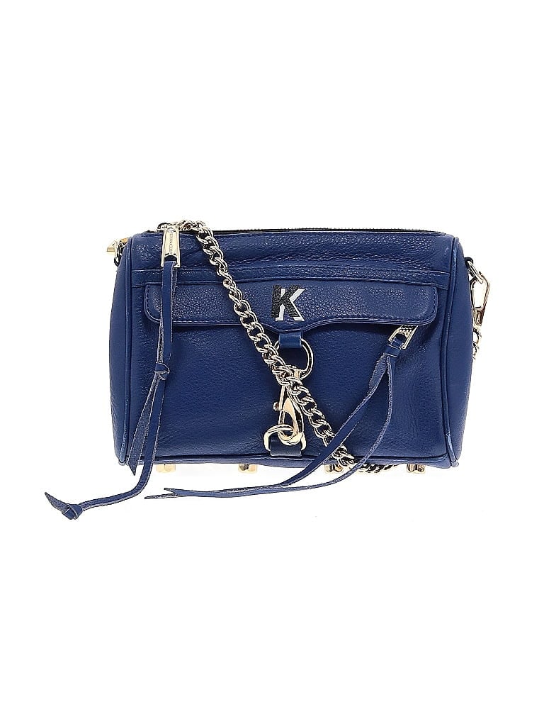 Rebecca Minkoff 100% Leather Blue Leather Crossbody Bag One size - photo 1