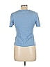 August Silk Blue Short Sleeve Top Size L - photo 2