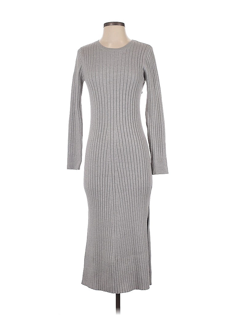 WAYF Gray Casual Dress Size XS - photo 1