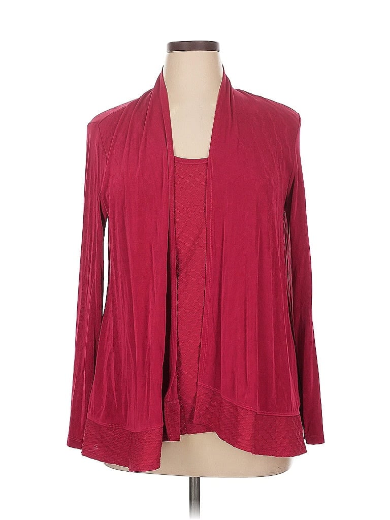 Choices Burgundy Kimono Size 1X - photo 1