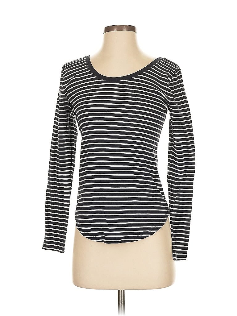 Pre-owned Ann Taylor Loft Long Sleeve T-shirt In Black