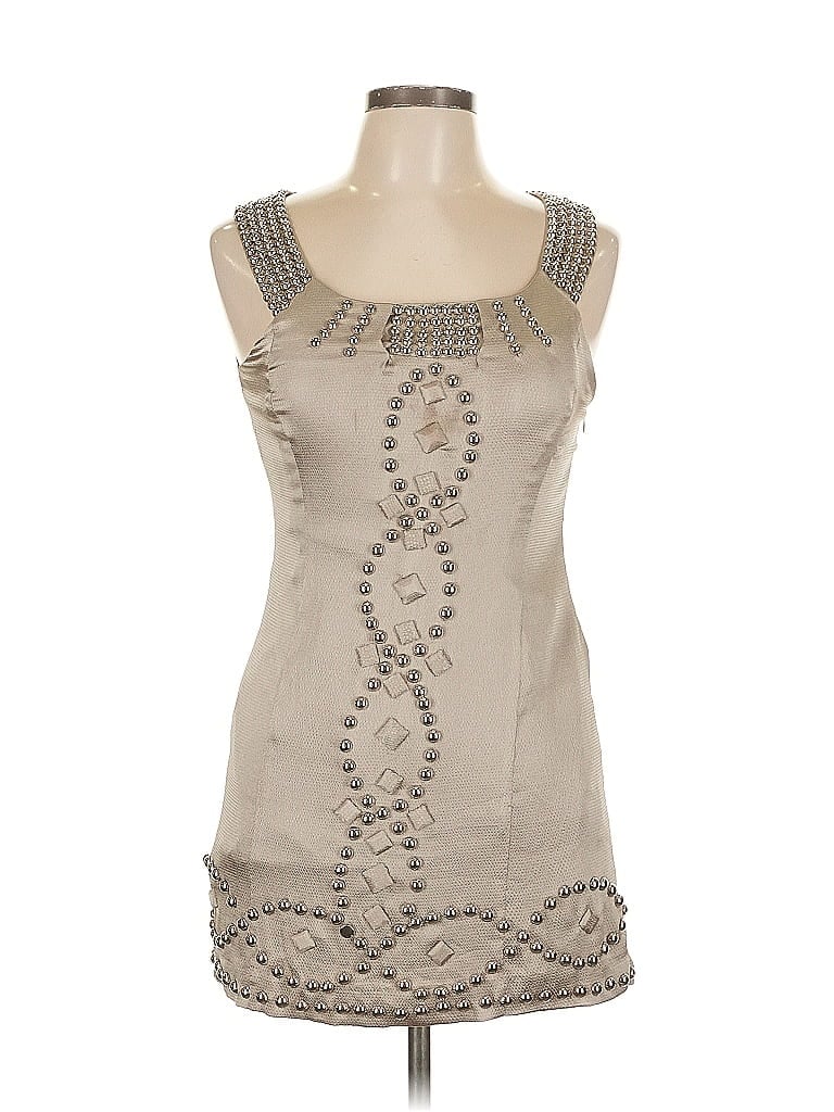 Pre-owned Eci Cocktail Dress In Brown