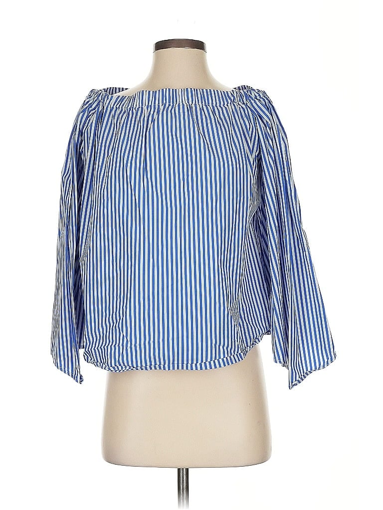 Pre-owned Finders Keepers 3/4 Sleeve Blouse In Blue