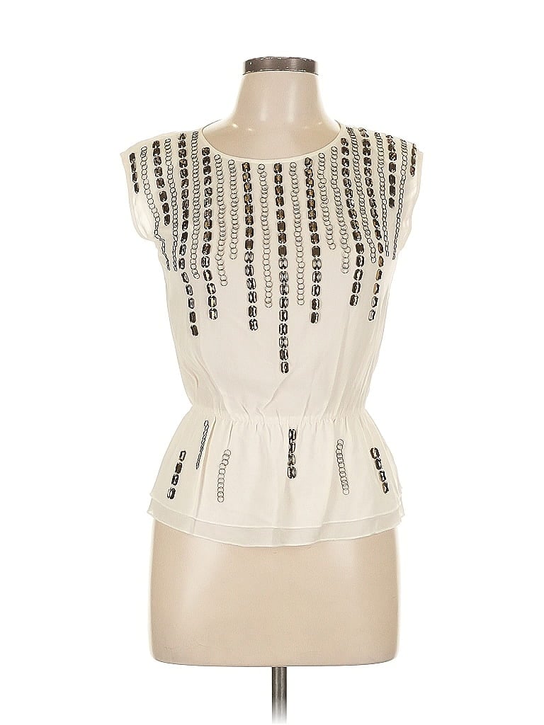 Bebe Ivory Short Sleeve Blouse Size 31 waist - photo 1