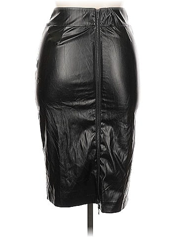 Akira Faux Leather Skirt (view 2)