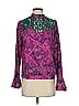 Tiny 100% Cotton Purple Long Sleeve Blouse Size S - photo 1