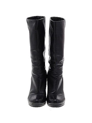 Prada Linea Rossa Leather Wedge Boots (view 2)