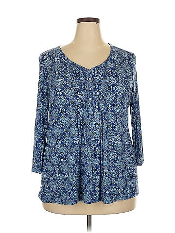 Croft & Barrow 3/4 Sleeve Blouse (view 1)