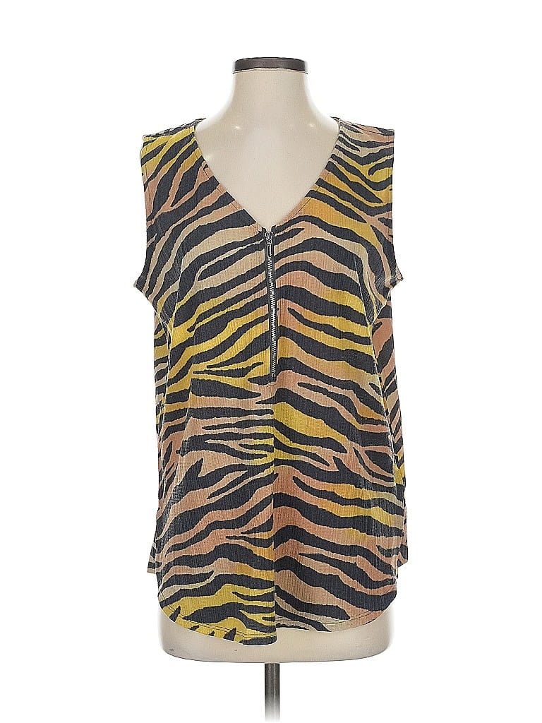 Pre-owned Lularoe Sleeveless Blouse In Yellow