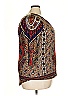 One World Brown Blue 3/4 Sleeve Blouse Size 2X - photo 4