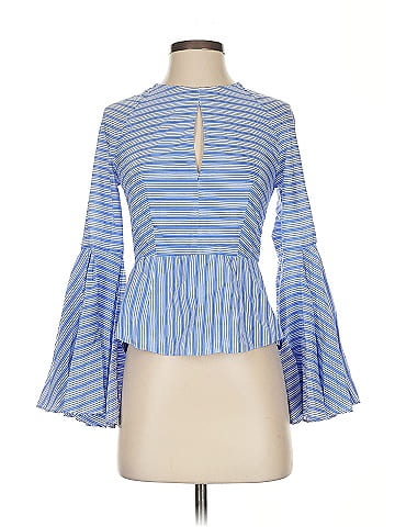 Milly 3/4 Sleeve Silk Top (view 1)