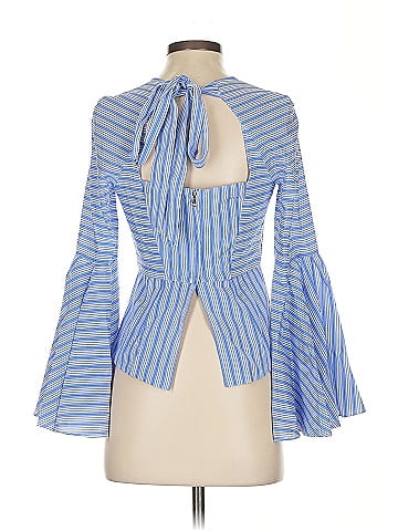 Milly 3/4 Sleeve Silk Top (view 2)