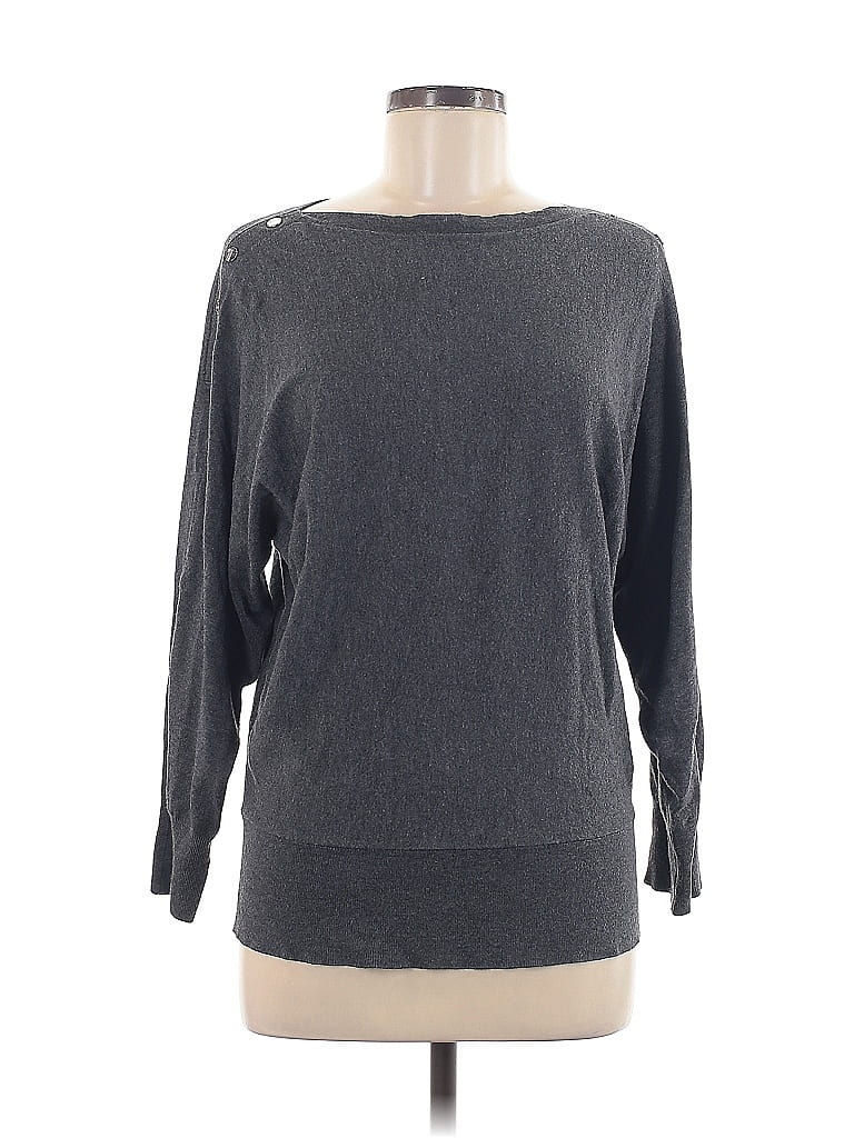 Pre-owned Jm Collection Pullover Sweater In Gray