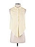 LA MAILLE SEZANE Paris Yellow Sleeveless Button-Down Shirt Size EU 36 / US 6 - photo 1