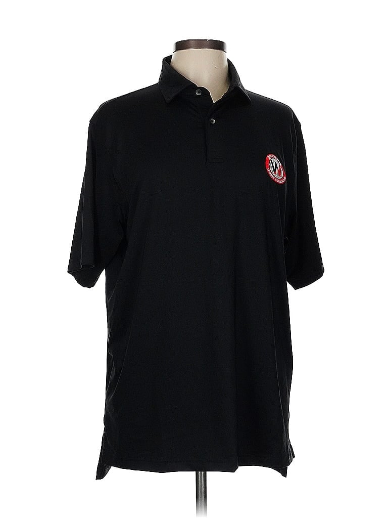 Pre-owned Fairway & Greene Short Sleeve Polo Shirt In Black