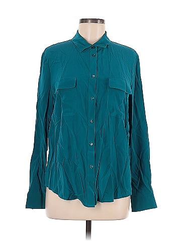 Magaschoni Long Sleeve Silk Top (view 1)