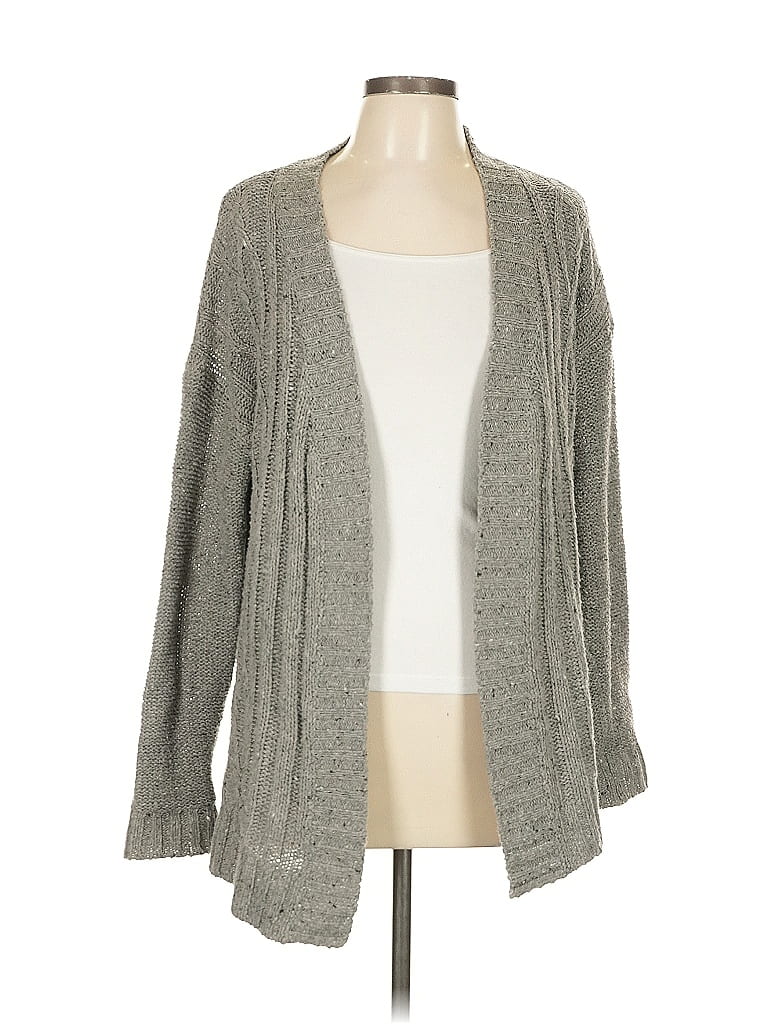 Pre-owned Belle By Belldini Cardigan Sweater In Gray